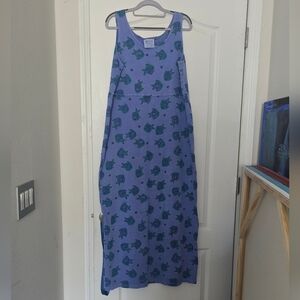 Fresh Produce Blue Fish Print Swim Coverup